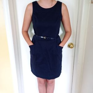 Tommy Hilfiger, navy blue belted dress, size 4